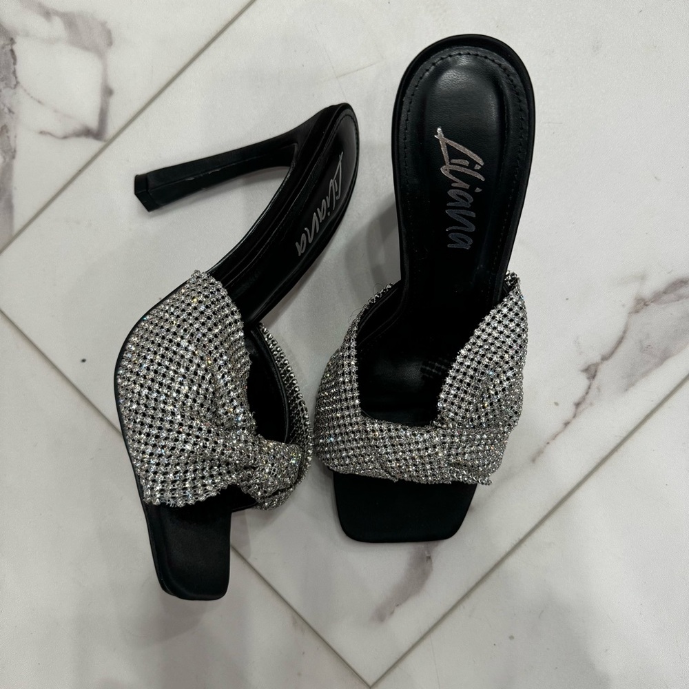 Liliana Mesh Diamond Heel